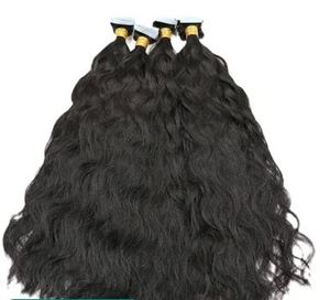 Extensiones de cinta de cabello indio natural de alta calidad Trama de doble dibujado a bajo precio Color de cabello natural del fabricante - Product Image 4