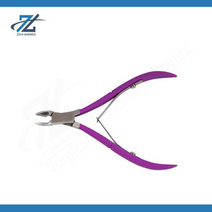 Extra Fine Cuticle Clipper Stainless Steel Rounded Blades Wide Jaw Opening Professional <b>Nail</b> Care Manicure <b>Tool</b> Made in Pakistan - Product Image 5