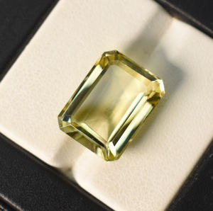 Quartz citron naturel, pierre précieuse octogonale, 16x12 mm, 12,10 carats - Product Image 2