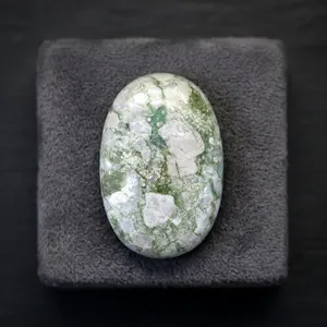 Nouvel Arrivage Cabochon Ovale en Variscite Naturelle Turquoise 20x30mm Poli Miroir Pierre Libre pour la Fabrication de Bijoux Pendentifs Lot en Gros - Product Image 4
