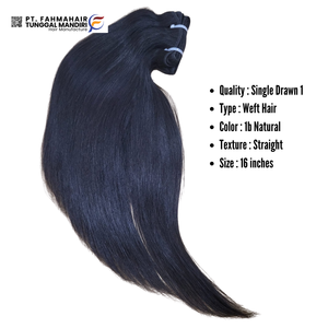 Kbl gốc phần mở rộng tóc con người siêu thẳng phong cách 100 Remy tóc lớp biểu bì phù hợp tóc Trinh Nữ Đôi sợi ngang máy - Product Image 6