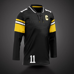 Jersey de Hockey sobre Hielo de Manga Corta, Transpirable, Sólido, Personalizado de Alta Calidad, con Logotipo Frontal Sublimado, Uniformes - Product Image 2