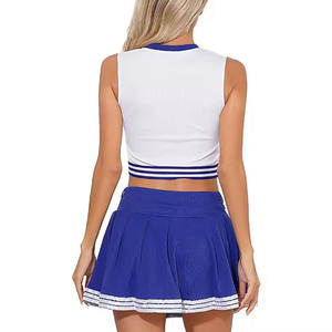 Traje profesional de animadora juvenil, tela deportiva de alta elasticidad, conjunto elegante y estructurado para rutinas de competición - Product Image 5