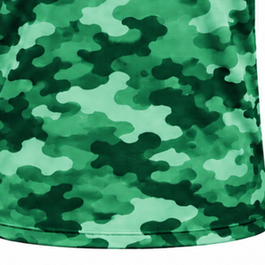 Camiseta de Camuflaje Verde Esmeralda para Hombre, Manga Corta, Cuello Redondo, Estampado de Camuflaje, para Entrenamiento Físico, Running, Ejercicio, Ropa Deportiva de Alto Rendimiento - Product Image 5