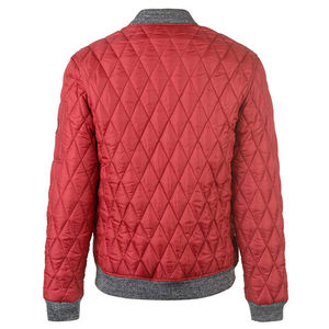 Chaqueta Bomber de Lona Personalizada para Hombre, Color Caqui, Cuello Alto, Cierre de Cremallera, Informal, Color Sólido, Poliéster, Ropa de Invierno, Venta al Por Mayor - Product Image 5