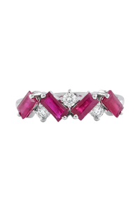 <b>Blue</b> Sapphire and Diamond <b>Ring</b> in 92.5 Sterling Silver KLSR-11794 - Product Image 5