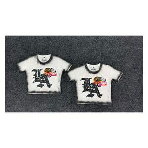 Camiseta Personalizada con Gráficos de Dibujos Animados, Camiseta Unisex Extra Grande de Algodón, Estilo Retro Y2K, Proveedor Mayorista de Ropa Urbana - Product Image 1