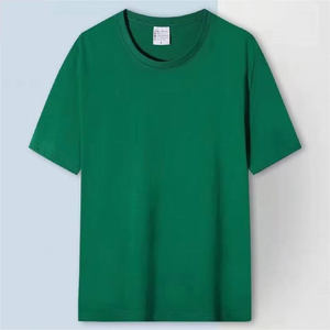 เสื้อยืดผ้าฝ้าย100% แบบสั่งทำพิมพ์โลโก้ด้านหน้าผ้าเจอร์ซีย์สไตล์ลำลองดีไซน์พื้น - Product Image 5