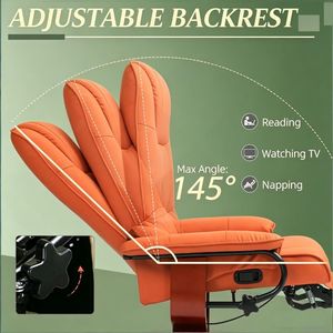 3D <b>Zero</b> <b>Gravity</b> Foldable Massage Office <b>Chair</b> with Hot Compress & Vibration PU Leather for Home & Shopping Mall Use - Product Image 5