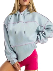 Sweat-shirt à capuche décontracté en molleton pour femme, tendance automne, avec broderie et imprimé, coupe ample - Product Image 1