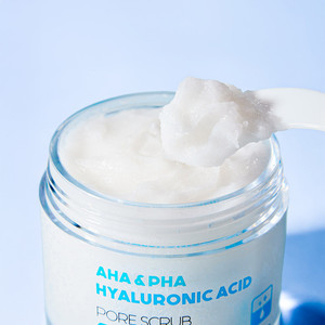 FARMSTAY AHA PHA HYALURONIC ACID PORE SCRUB Balm Anti-rides Peaux Sèches/Grasses Soin Esthétique Nettoyant Visage Apaisant - Product Image 4