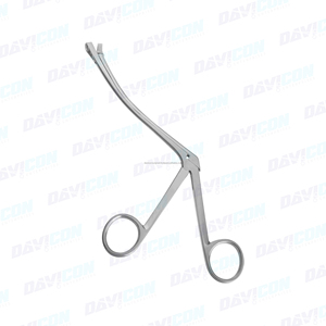 MELTZER Manual Adenoid Punch with Curved Shank and Triangular Jaw Stainless Steel 8mm <b>Bite</b> 5 5/16in - Product Image 2