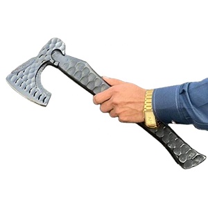 Hacha de construcción industrial hecha a mano, cabeza de acero al carbono, hoja de 3 lb, mango de madera, ODM/OBM, 18 pulgadas de longitud total - Product Image 6