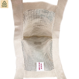 Sac de courses en coton pour l'épicerie, 27x56 cm, plat, avec logo personnalisé, vente en gros, OEM, marque privée, commande en vrac, modèle SNC128 - Product Image 3