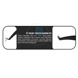 Pince à épiler pour extensions de cils en acier inoxydable robuste, écologique et au style unique - Product Image 5