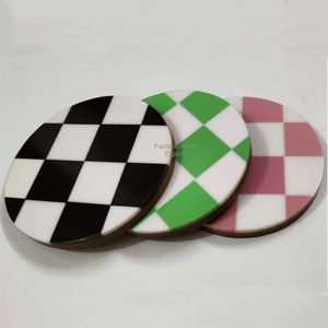 Sous-verres en résine époxy multicolores faits à la main, design abstrait unique, résistants à la chaleur et durables - Product Image 1