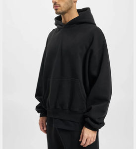 Sudadera con capucha extragrande y acogedora, con forro polar suave, diseño de hombros caídos, corte relajado y estilo moderno de streetwear. - Product Image 5