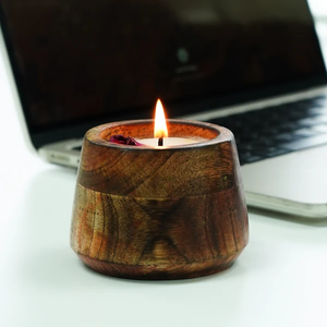 Bougie artisanale en cire de soja naturelle, décoration rustique et écologique pour la maison, cadeau d'aromathérapie pour mariage, fêtes et ambiance cosy. - Product Image 1