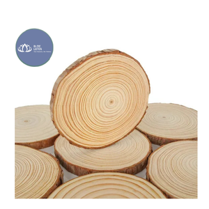 Posavasos de Madera Ecológico Blue Lotus Lucy con Asa, Forma Pulida, para Mesa de Comedor, Decoración de Oficina, Vietnam - Product Image 1
