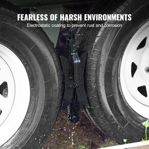 Heavy-Duty H-Shaped Camper <b>Wheel</b> <b>Chocks</b> 3.5\" 12\" Tire Space RV <b>Chock</b> Stabilizer Built-In Ratchet Wrench for Parking Equipment - Product Image 6