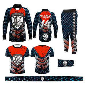 ชุดยูนิฟอร์มเพนท์บอลแบบกำหนดเองพร้อมเสื้อเจอร์ซีย์แบบซับลิเมชั่น กางเกง ถุงมือ อุปกรณ์ป้องกัน ประสิทธิภาพสูง สำหรับการแข่งขันและการฝึกซ้อม - Product Image 6