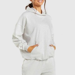 Ensemble sweat à capuche unisexe oversize 2026 – Couleur unie, molleton de coton, décontracté, pour l'automne, avec poches, respirant, coupe classique - Product Image 3