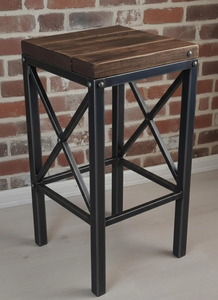 Taburete de Bar Moderno de Madera de Teca Sólida para Exteriores, Directo de Fábrica, para Cafés, Resorts, Villas y Proyectos Hoteleros - Product Image 5