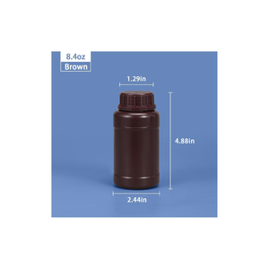 ขวดยาพลาสติก HDPE แบบปากกว้าง250มล. ขวดยาที่ทนต่อการกัดกร่อนบรรจุภัณฑ์ยามีฝาเกลียว - Product Image 4