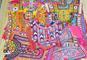 Lote de piezas Vintage Banjara cuello yugo parche bordado tradicional apliques parche costura artesanal - Product Image 6