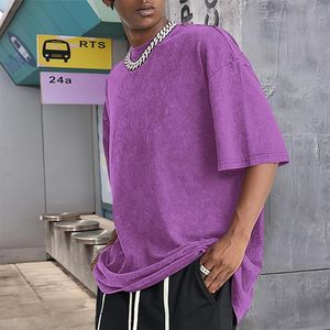 Camiseta de Hombre con Logotipo de Marca Personalizado, Fabricada por OEM, con Estampado Gráfico, 100% Algodón, Jersey Sencillo Grueso de 240 GSM, Talla Grande - Product Image 5