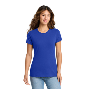 Camiseta de Cuello Redondo para Mujer, de Alta Calidad, Tejido Ligero y Cómodo, Corte Ajustado, Estilo Casual, Proveedor de Ropa al por Mayor - Product Image 1