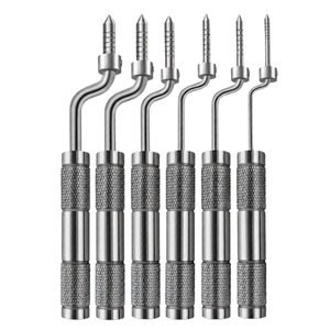 Juego de 12 Osteótomos Manuales para Separación Ósea, Puntas Rectas y Anguladas Convexas, con Tope de Ajuste Tipo L, Kit de Implantes Quirúrgicos Dentales - Product Image 5