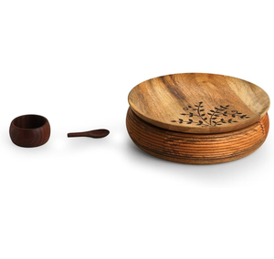 Wood Spice <b>Box</b> Food Grade Spice <b>Box</b> Customized Best Quality Handcrafted Brass And Wooden Spice <b>Box</b> - Product Image 2