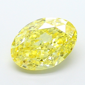 เพชรพลอยสังเคราะห์สีเหลืองเข้มทรงรีเจียระไนแบบแฟนซี คุณภาพเยี่ยม เหมาะสำหรับเครื่องประดับหรูหรา ได้รับการรับรองมาตรฐาน CVD - Product Image 1