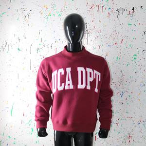 Sudadera UCA DPT Mock Neck 450 GSM con nombre personalizado, bordado en aplique, corte holgado, 100% algodón, felpa francesa. - Product Image 4
