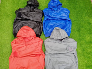 Sudadera con Capucha Personalizada para Hombre, 100% Poliéster, con Cierre, Estilo Casual, Resistente al Viento, Corte Holgado, Tejido de Punto para Invierno, Premium OEM - Product Image 3