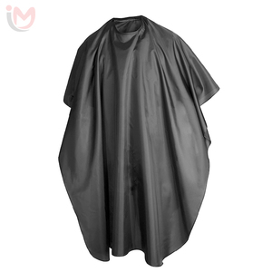Cape de coiffure personnalisée avec logo, imperméable, en polyester, antistatique, anti-adhésive, OEM - Product Image 3
