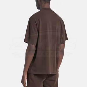 Camiseta de moda estampada 100% algodón para hombre, de alta calidad, cuello redondo, corte holgado, talla grande. - Product Image 2