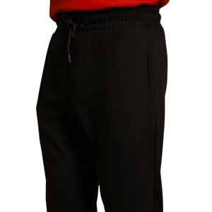 Pantalones de Lona para Hombre, con Forro Polar, Corte Recto y Relajado, Cintura Elástica con Cordón, Estilo Jogger, Suaves y Cómodos, para Vestir Formalmente - Product Image 4