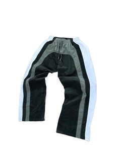 Unisex Custom Multi Panel Lightweight Casual Sweats <b>Jogger</b> Wide Leg Track Pant Polyester/Cotton <b>Baggy</b> Trousers Embroidered - Product Image 2