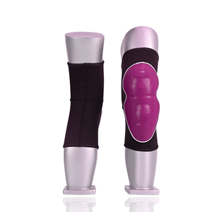 Protège-genoux rembourrés personnalisés violets pour basketball, volleyball, football – Anti-collision, élastiques, protection des articulations, paire - Product Image 4