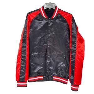 Men's Silk Jackets Stand Eco-Friendly Breathable Lightweight Outerwear Soft Fabric <b>Covered</b> <b>Button</b> Closure Modern Casual Winter - Product Image 1