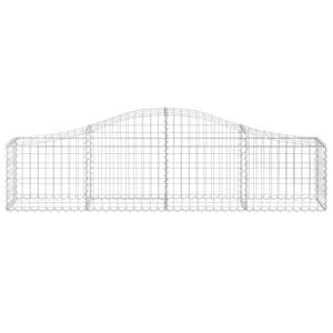 Ensemble de 2 paniers gabions extra larges en fer galvanisé argenté pour abris et rangements - Product Image 4