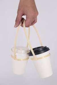 Portavasos de Bambú Natural de 350 ml para Vasos de Vidrio, Café, Té, Bebidas, Presentación, Origen Vietnam - Product Image 2