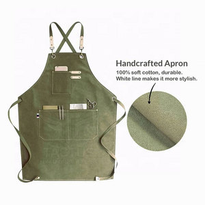 Eco-Friendly Reusable Barber <b>Aprons</b> Soft Fabric Sustainable Material High Quality <b>Leather</b> Made Barber <b>Aprons</b> - Product Image 2