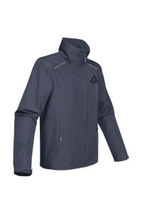 Veste coupe-vent personnalisée OEM, fermeture éclair, séchage rapide, à capuche, manches longues, grande taille, veste de sport d'hiver pour hommes par AKO - Product Image 1