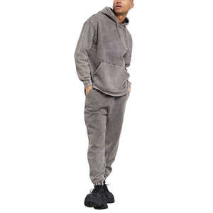 Custom Logo Active <b>Pullover</b> Cotton Polyester Pocket <b>Pullover</b> <b>Men</b> Tracksuit - Product Image 1