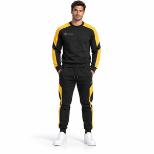Conjunto Deportivo Premium para Hombre, Sudadera y Pantalones de Felpa Personalizados, Material Suave y Cálido, Construcción Duradera, Ajuste Cómodo, Ropa Deportiva Informal OEM - Product Image 1