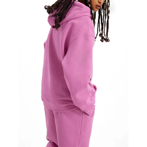 เสื้อสเวตเชิ้ตและเสื้อฮู้ดดี้ผ้าฟลีซโพลีเอสเตอร์คอตตอนคุณภาพสูง พิมพ์โลโก้ตามสั่ง สีพื้น ยูนิเซ็กส์ สำหรับผู้ชายและผู้หญิง - Product Image 4