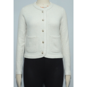 Women's Knitted <b>Cardigan</b> With Floral Embroidery Crew Neck Long Sleeve Sweet Style Spring Casual Top - Product Image 5